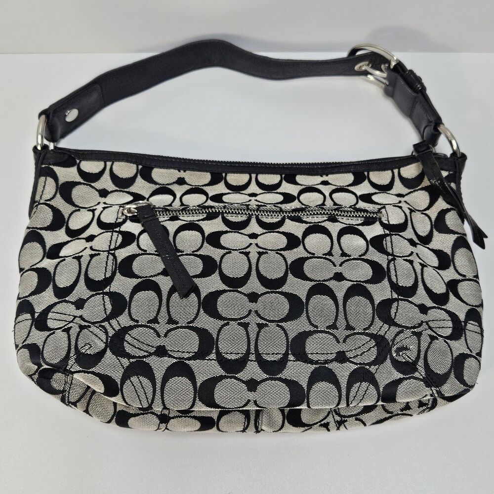 Coach Bags Medium size Purses Poppy Dome Satchel Canvas Leather Set of 3 - Picture 3 of 16